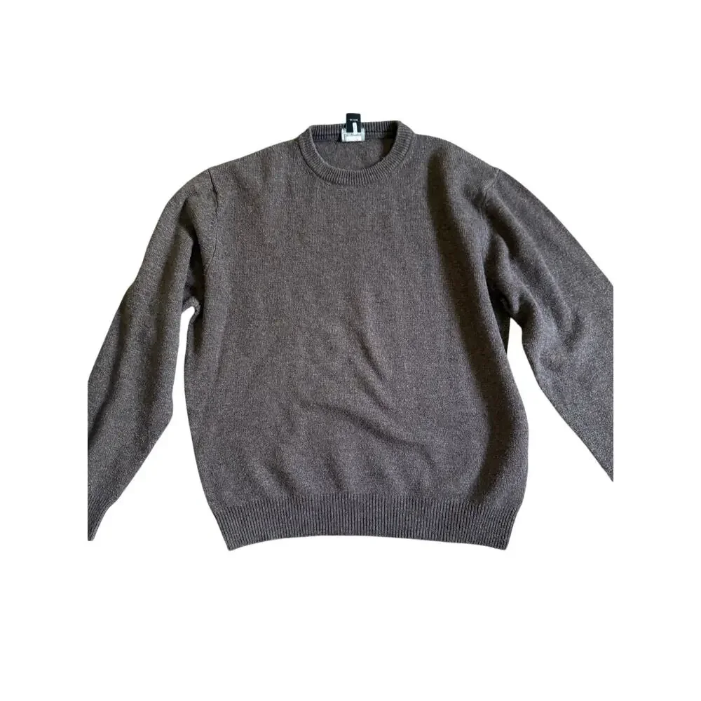 Jos. A. Bank Executive Collection Lambswool Crewneck Sweater Size Large Brown